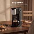 thumbnail image 5 of 2-in-1 Single Serve Coffee Maker for K-Cup Pods and Ground Coffee, 6 to 14 oz Brew Sizes, Compact Brewer with Dual Buttons and Adjustable Drip Tray, 5 of 6