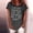 Dark Gray plus size women's t-shirt a1, variant on Women's Plus Size T-Shirt Short Sleeve Round Neck Casual Basic Tee With Letter Print Holiday Vacation Everyday Fashion Top, Red S