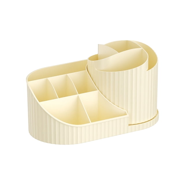 Organisateur de Maquillage Transparent - Boîte de Rangement Compacte pour Pinceaux et Rouges à Lèvres