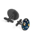 thumbnail image 2 of Football Elegant Stainless Steel Cuff Links for Formal Attire, Shirt Clip Included - Ideal for Work or Special Occasions, 2 of 6
