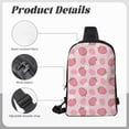 thumbnail image 6 of Rocae Strawberries for Lightweight Chest Bag Dual Pocket, Waterproof Crossbody Sling Bag for Men and Women, 6 of 8