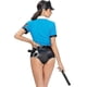 thumbnail image 2 of Halloween Blue Police cosplay game role play uniform American jumpsuit female police costume, 2 of 5