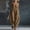 Brown, variant on Women's Harem Jumpsuit V Neck Sleeveless Harem Overalls Stretchy Adjustable Strap Romper with Pockets Light Gray S