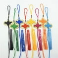 thumbnail image 2 of U8MO 10 Set Chinese Knot Tassel Pendant DIY Craft Home Decor Car Hangings 14 Colors-royalblue-10 sets, 2 of 8