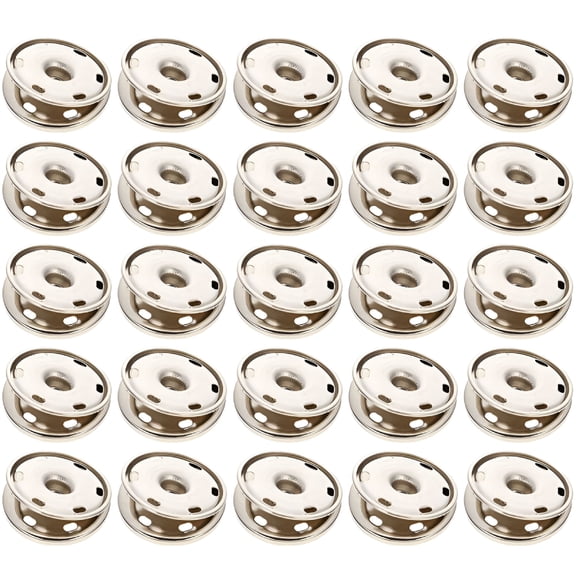 VANIDO 50pcs Sew-on Snap Buttons Alloy Snap Fasteners Clothes Press Studs Buttons