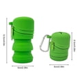 thumbnail image 6 of Fly Fishing Fly Box Foldable Silicone with Zipper Portable Multifunctional Trash Can with Hook Fishing Accessories Green, 6 of 6