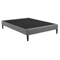 thumbnail image 2 of Modern Essentials Parnell Upholstered Platform Bed Frame, Full, Light Grey, 2 of 7