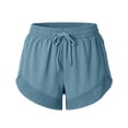 thumbnail image 4 of Uaswgudfs Athletic Shorts for Women High Waisted with Pockets Lined Running Workout Shorts, 4 of 5