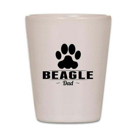 

CafePress - Beagle Dad - White Shot Glass Unique and Funny Shot Glass