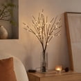 thumbnail image 4 of Lighted Birch Branches with 50 LED Lights, Battery Operated Flexible Artificial Twig Stems for Vase Wedding Decor, 4 of 7
