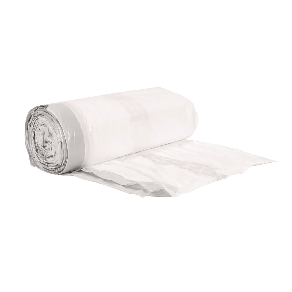 Boardwalk Draw-String Low-Density Can Liners Trash Bags 0.8 mil Thickness White 100/Carton (1DK100)