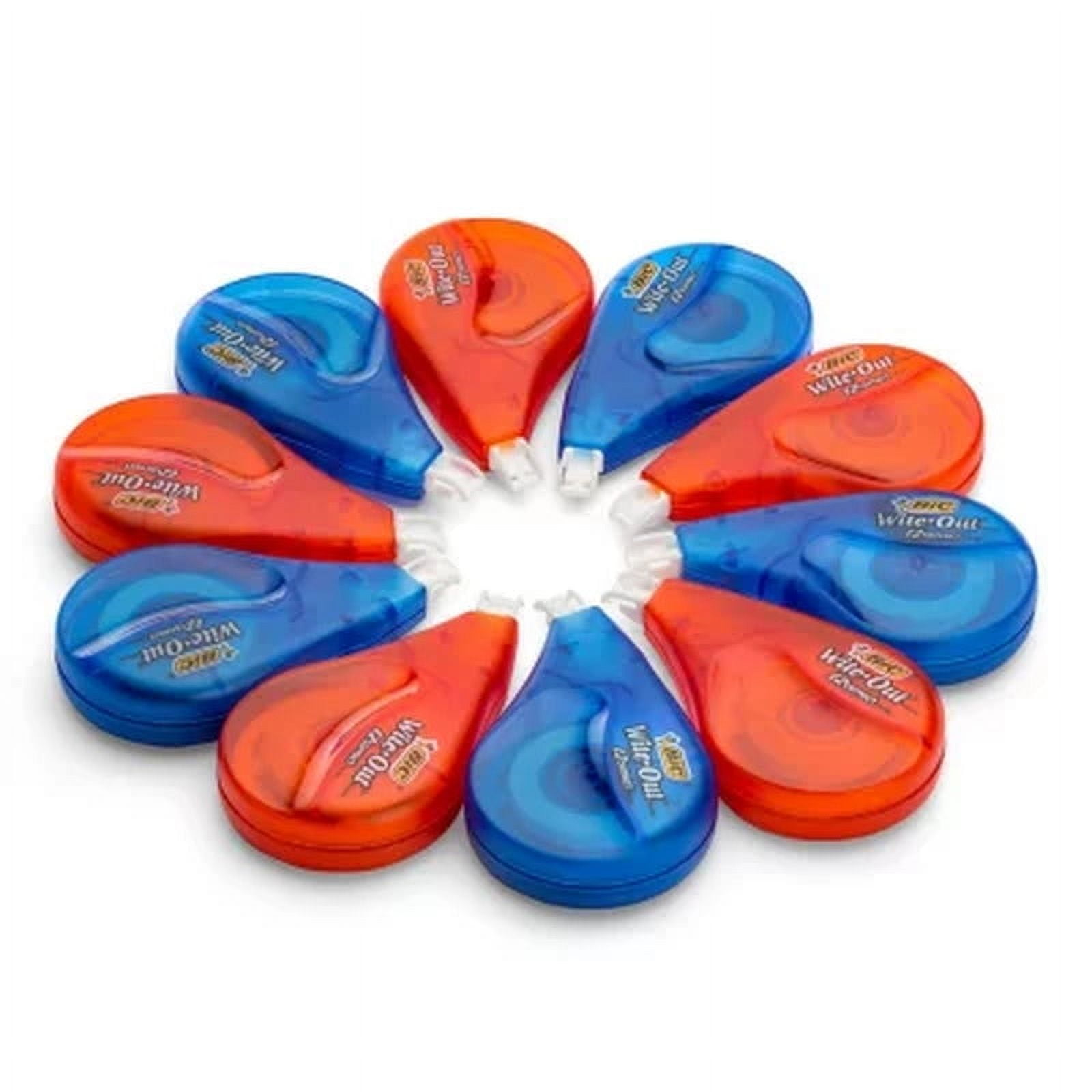 BIC Wite-Out EZ Correct Correction Tape, Non-Refillable, 1/6" X 472", 10 Pk.
