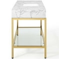 thumbnail image 6 of Modway Kingsley 50" Modern Artificial Marble Bathroom Vanity in White/Gold, 6 of 10