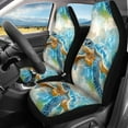 thumbnail image 2 of Binienty Turtle Pattern Car Seat Covers Set of 4, Vehicle Seat Protector Non-Slip Car Mat Covers Pads, Car Accessories Fit Most Vehicle, Cars, Sedan, Truck, SUV, Van, 2 of 6