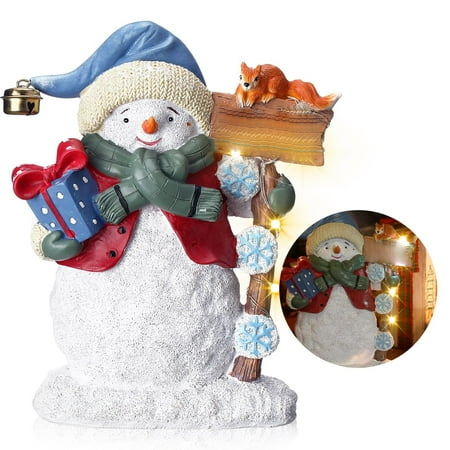 

WAHIUHIUA Clearance Street Sign Snowman Christmas Snowman Light Decoration (button Battery) Warm Christmas Decoration Creative Gift Choice Meaning Good Wishes Shining Lights Light Up The Winter