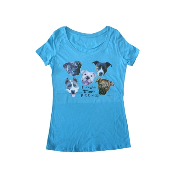 Pit Bull Shirt Love The Pitties Womens Pit Bull Shirt. Pitbull Mom