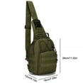 thumbnail image 2 of Sling Bag Small Crossbody Backpack Shoulder Chest Pack Casual Daypack Rucksack for Men Women Green, 2 of 18
