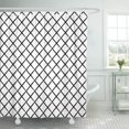thumbnail image 1 of Cortina de Ducha ABPHQTO Chevron Negro Líneas Blancas 160x180 cm, 1 of 1