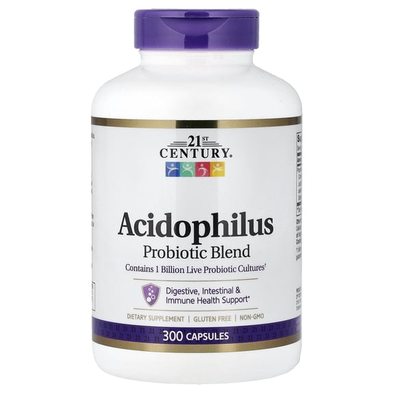 21st Century Acidophilus Probiotic Blend, 300 Capsules