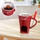 thumbnail image 2 of Fiudx Taza para Fondue de Chocolate, Olla de Cerámica para Derretir Queso, Diseño Elegante y Portátil, Versátil para Queso y Chocolate, Ideal para Fiestas y Regalos, Fácil de Limpiar, Juego de 1 Piez, 2 of 5