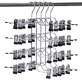 thumbnail image 3 of Organizador de armario con múltiples perchas para faldas, pantalones y vaqueros. Percha plegable de varios niveles con clips ajustables. Almacenamiento que ahorra espacio para pantalones y shorts., 3 of 6