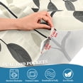 thumbnail image 5 of Yayeee Kitchen Curtains Tier Set of 2 Light Filtering 57"x24" Over Sink Window Panels, Leaves Pattern, 5 of 7