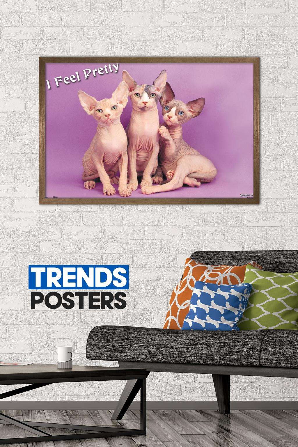 Keith Kimberlin - Kittens - Pretty Kitty Wall Poster, 22.375" x 34", Framed