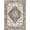 Ivory Navy Terracotta, Pattern 10, variant on ODIKA 8'x10' Washable Area Rug Under Vintage Distressed Border Ornate Scrollwork Large Dining Flowing Dynamic for Living Room, Sectional, Family , Durable, Non-Slip
