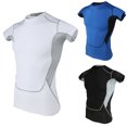 thumbnail image 2 of Los Hombres De Compresión De Gimnasia De Los Deportes De La Aptitud De Ciclismo Tops Atlética Camiseta Xl Negro Sunnimix Athletic Apparel, 2 of 8