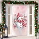 thumbnail image 4 of 90 X 200 Cm Marco De Puerta Navideño Con Muñeco De Nieve Rosa Fondo Navideño Marco De Puerta Cortina Para Fiesta Navideña Fondo De Tela Decoración Para Porche Decoración Para Fiestas, 4 of 4