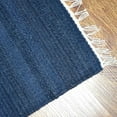 thumbnail image 5 of Rugsotic Carpets Handmade Rugs Hand Woven Kilim Rectangle 4'x6' Blue Wool for Indoor Use, 5 of 9