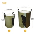 thumbnail image 5 of XMXT Collapsible Laundry Basket, Mysterious Cat Drawing Waterproof Laundry Hamper, 40L Brown, 5 of 8