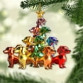 thumbnail image 5 of Dachshund Christmas Ornament,Christmas Tree Dachshund Pendants,2D Acrylic Cute Sausage Dog Tree Decoration Car Interior Hanging Ornament Crafts Dog Lover Gift(B), 5 of 9