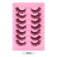 thumbnail image 2 of Fiudx Extensiones de Pestañas, Pestañas Postmortems de Visón de Lujo, Pestañas Postizas de Gruesas y Rizadas, Maquillaje para Fiestas Informales, Sesión de Fotos de Boda, Diseño Reutilizable de Larga, 2 of 2