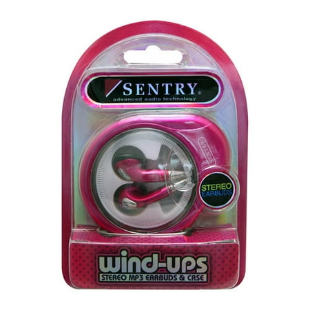 Sentry Earbuds with Windup Case, Pink