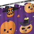 thumbnail image 3 of Halloween Pumpkin Ghost Pattern Shower Curtain 36"x72" ,Bathroom Decorative Shower Curtains Set with 12 Hooks,Modern Waterproof Washable Shower Curtain, 3 of 6