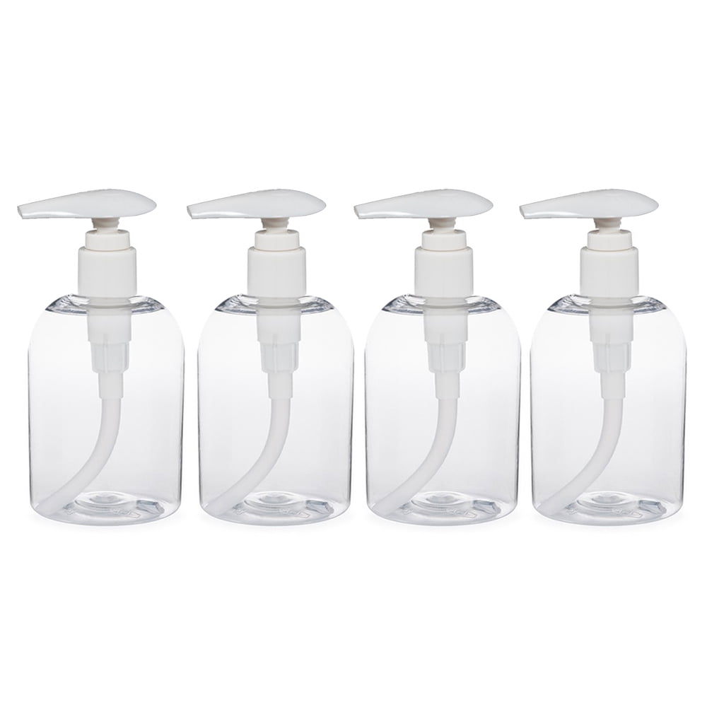 4X Liquid Soap Dispenser Pump Lotion Refillable Empty Bottle Plastic