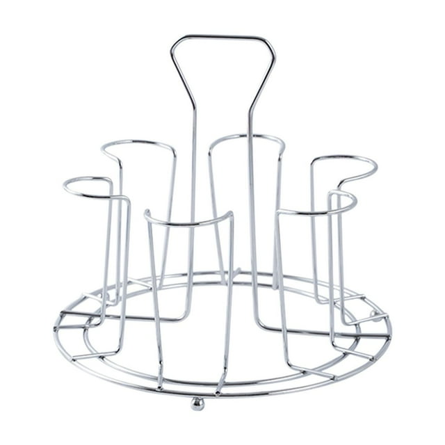 Ohufall Support de Tasse en Acier Inoxydable Mode Commerciale Support de Tasse Suspendue Inversée Rangement de Verre Support de Table Basse de Bureau avec Rangement Produits de Cuisine Maison