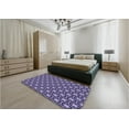 thumbnail image 4 of Ahgly Company Indoor Rectangle Patterned Purple Mimosa Purple Area Rugs, 2' x 5', 4 of 6