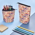 thumbnail image 4 of Xecao Cute Lamas Print Telescopic Pencil Bag Pen Holder Pop Up Stationery Case Stand-up Retractable Transformer Bag Standing Organizer, 4 of 6