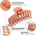 thumbnail image 3 of 8 PCS Large Hair Claw Clips for Women,4.4 Inch Big Banana Hair Clips for Thick Hair/Thin Hair,Nonslip Jaw Hair Clips,Butterfly Hair Clips ,Hair Barret, 3 of 4