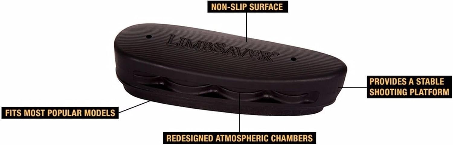 Limbsaver AirTech Precision Fit Recoil Pad, Beretta 5in, Black