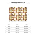 thumbnail image 5 of Fuzoiu Sunflowers And Skull Print Flannel Blanket,Throw Blanket,Flannel Home Decor,Fleece Bed Blankets,Cozy Soft Blanket for Bed, Sofa, Camping, and Travel-80"x60", 5 of 6
