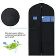 thumbnail image 5 of Travel Garment Bags for Hanging Clothes 40 Inch Suit Bags for Closet Storage with Zipper and Visible Transparent Window Foldable Suit Cover Bags for Suits Skirts Coats Jackets Shirts, 5 of 6