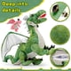 thumbnail image 3 of Animal de peluche Morismos Giant Dragon con bebés dragones en su interior, 3 of 7