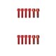 thumbnail image 3 of Tornillo de vástago Greeniant 6 piezas Acero inoxidable Rojo M5x4 M6x2, 3 of 6