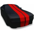 thumbnail image 2 of 2008-2022 Dodge Challenger Ultraguard Stretch Satin Indoor Car Cover : Sport Series Black/Red, 2 of 6