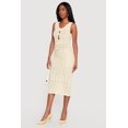 thumbnail image 2 of Women's Sleeveless Crochet Midi Dress with Bows, 2 of 3