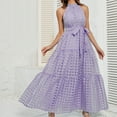 thumbnail image 1 of TopLLC Robe Sans Manches à Col Rond pour Femme, Robe Longue Camisole Imprimée Sans Manches, Robe Sans Manches à Col Rond, Robe pour Femmes, 1 of 6