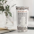 thumbnail image 4 of Dental Assistant Gifts for Women - Stainless Steel Leopard Nutrition Facts Tumbler Cup 20oz for Dental Assistant - Dental Assistant Appreciation Travel Mug, 4 of 5